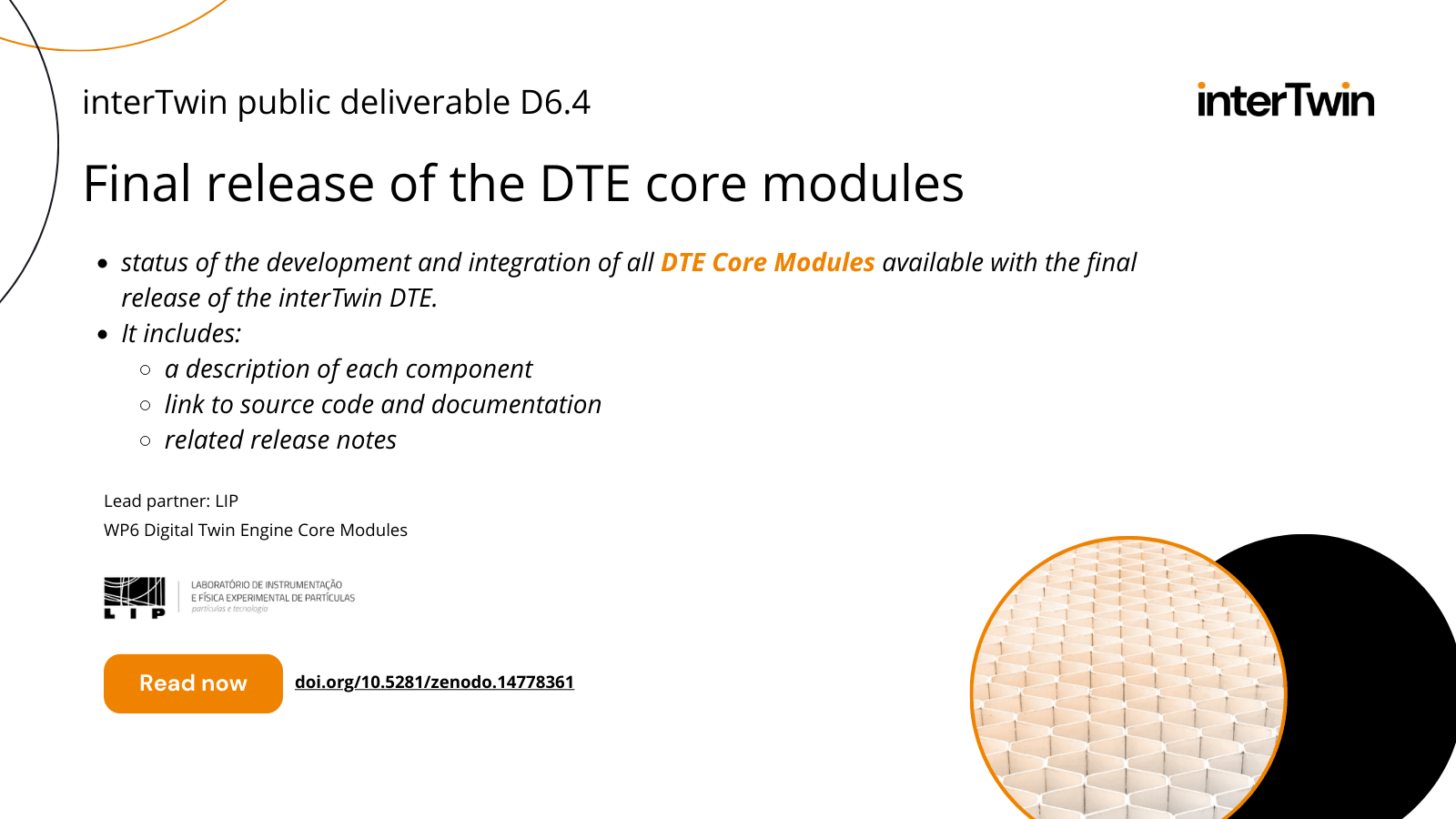 Deliverable: D6.4 Final release of the DTE core modules - interTwin project